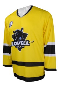 W209  團體訂購曲棍球隊衫  大量訂做V領 寬袖 曲棍球隊衫款式  美國 OIG 公司 曲棍球隊衫批發商     鮮黃色